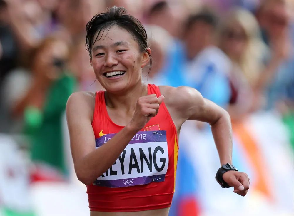 2012年8月11日，切陽什姐在倫敦奧運會女子20公里競走比賽中。新華社記者 殷剛 攝