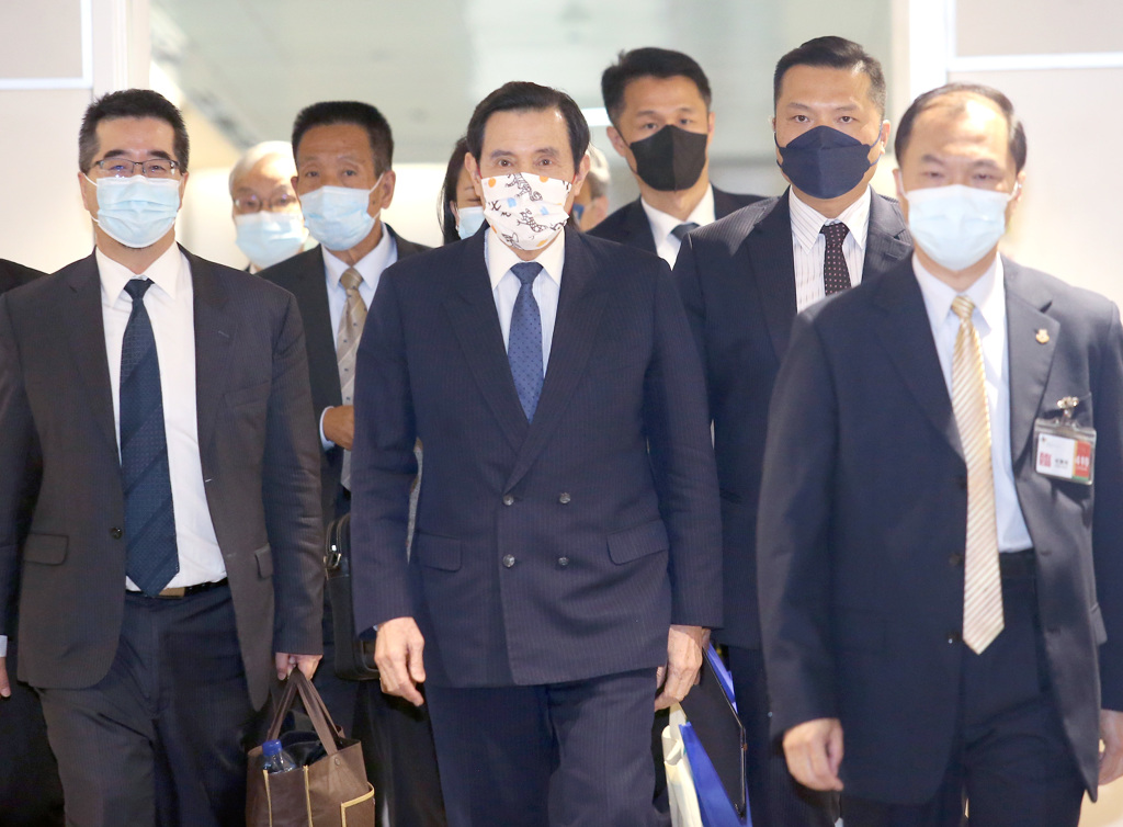 馬英九4月7日搭機返臺。(圖源:臺灣中時新聞網)