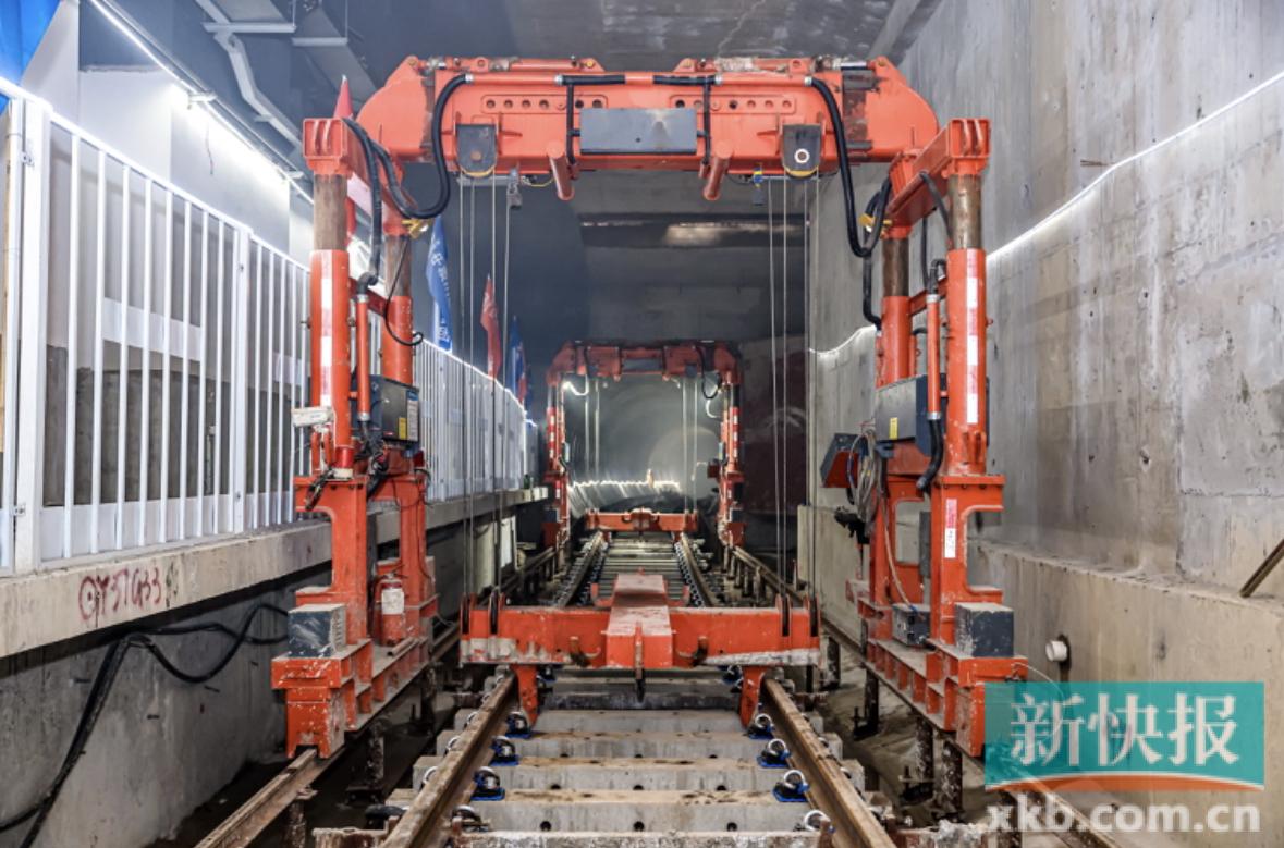 广州地铁两新线实现正线长轨贯通 土建工程进度完成逾95%|钢轨_新浪新闻