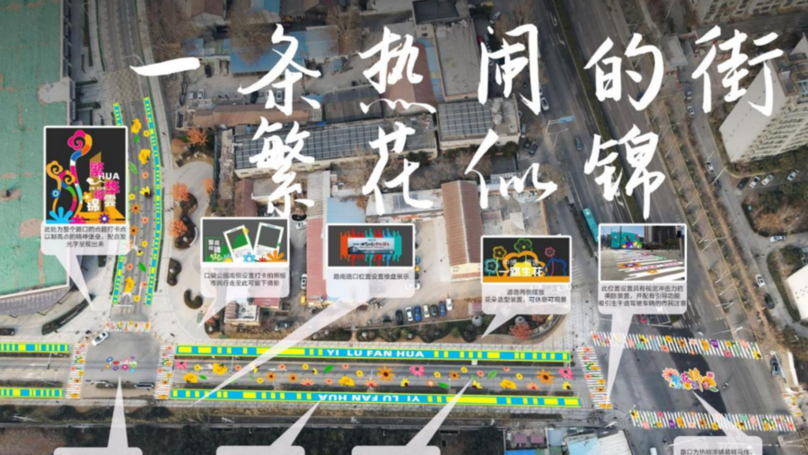再造城市网红地标！济南首条花朵主题街区火热建设中|济南市_新浪新闻