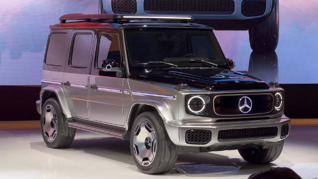 奔驰 EQG 概念车实拍，样子确实好看