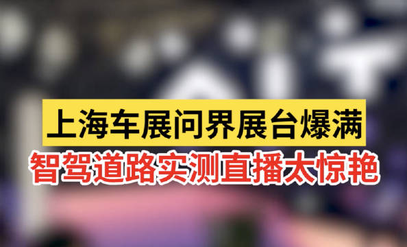 看了上海车展才发现，原来汽车已经发展的这么精彩了……