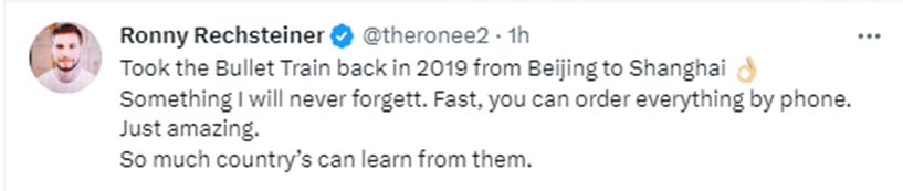 关于中国高铁！马斯克：的确