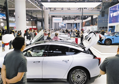 新车聚津城 车展人气旺