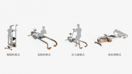 泛亚电竞动境体育新空间全球设计大赛银奖作品推介《家用综合健身器设计(图3)