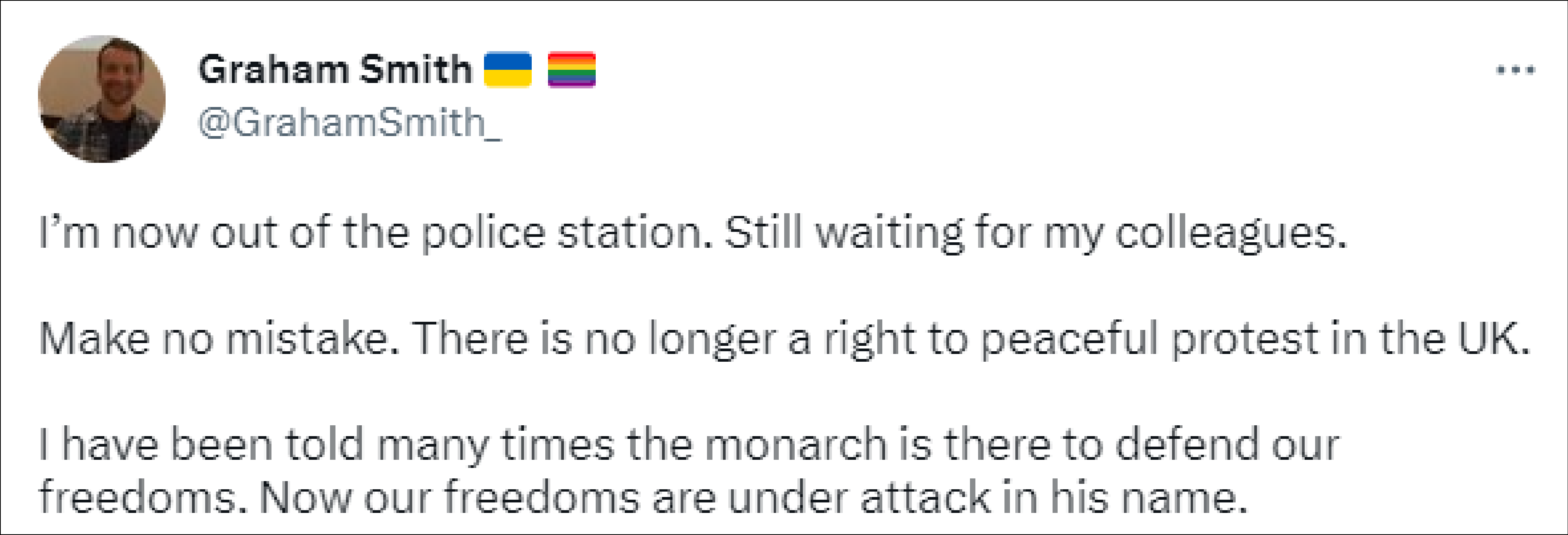 英国反君主制人士在国王加冕礼前被捕后抗议:这是对民主的无耻侮辱休闲区蓝鸢梦想 - Www.slyday.coM 英国反君主制人士在国王加冕礼前被捕后抗议:这是对民主的无耻侮辱休闲区蓝鸢梦想 - Www.slyday.coM