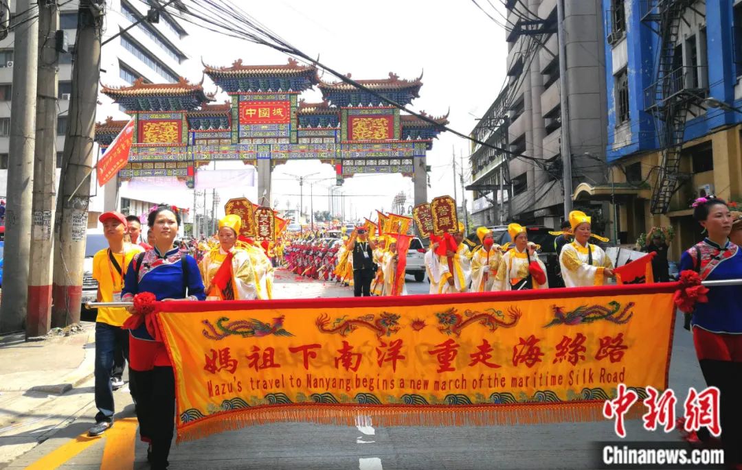 2018年10月22日,湄洲妈祖在菲律宾马尼拉绕境巡安。关向东 摄