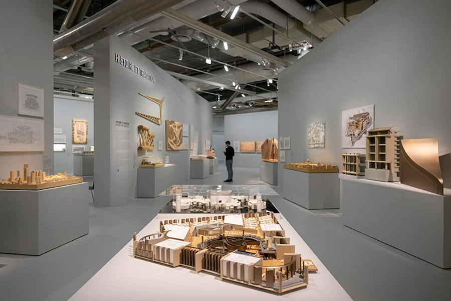 “诺曼·福斯特”展览现场, Photo Nigel Young / Foster + Partners