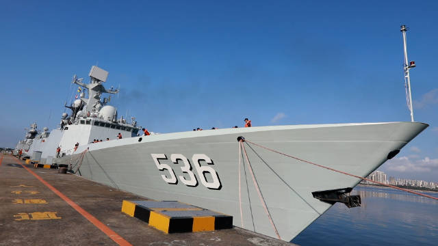 海军舰艇参加联演