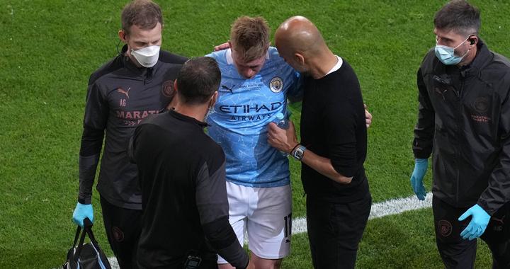 德布劳内带伤奋战哈兰德错失良机蓝月军团补时绝杀震撼欧洲足坛