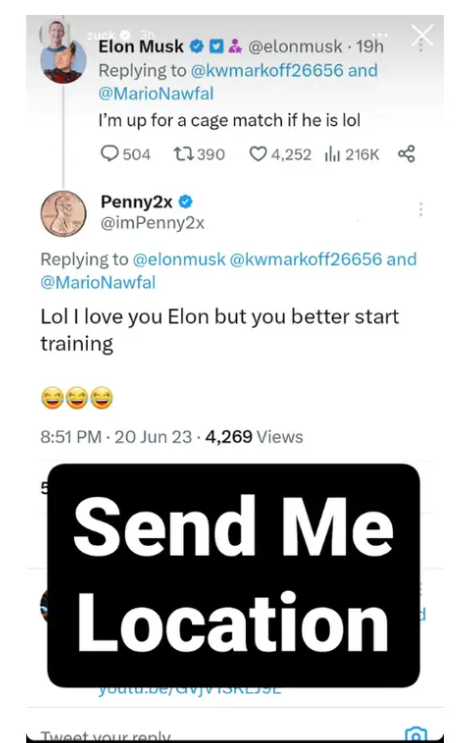 科技狂人八角笼决斗?扎克伯格隔空回应马斯克“约架”:地址发我