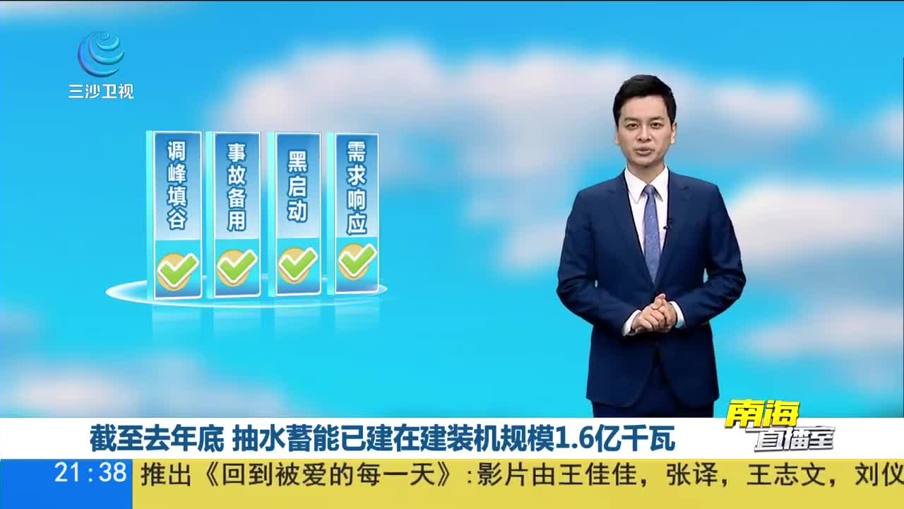 截至去年底 抽水蓄能已建在建装机规模1.6亿千瓦