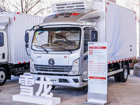 国内冷藏车首配3L机 潍柴新能源雪龙冷藏车征战40度高温