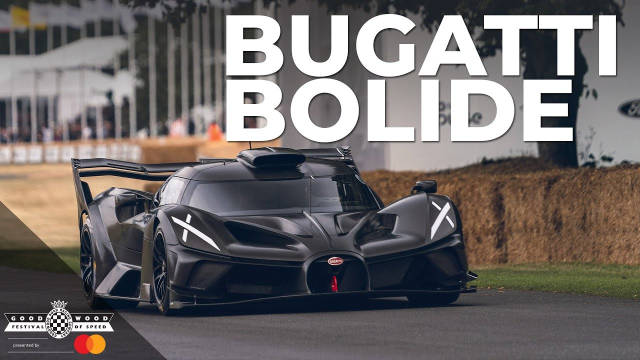 搭载 8.0L W16 发动机的 Bugatti Bolide 拥有超过 1600 马力！