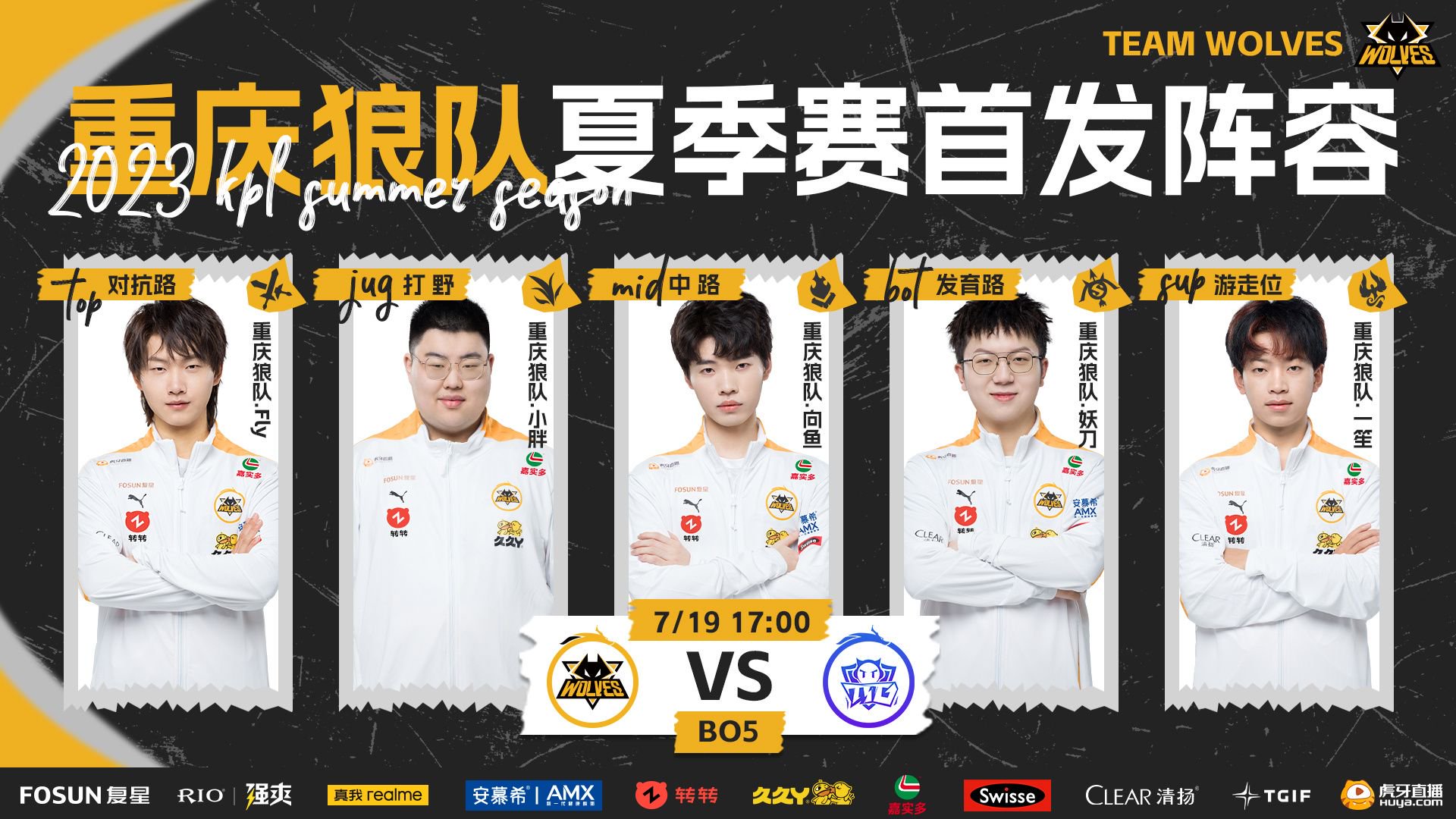 常规赛第二轮S组·首发名单 重庆狼队 vs 广州TTG TOP:重庆狼队……|KPL夏季赛|KPL|王者荣耀|重庆市|广州市_新浪新闻