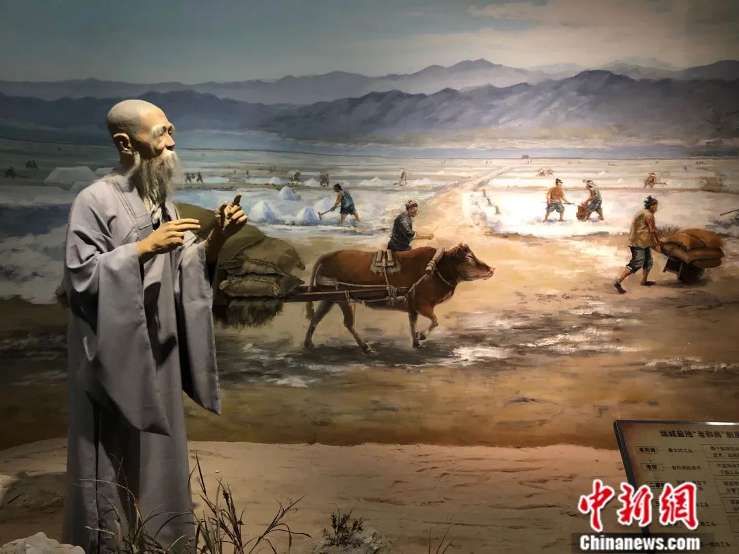 运城博物馆“老和尚”模型。王坚 摄