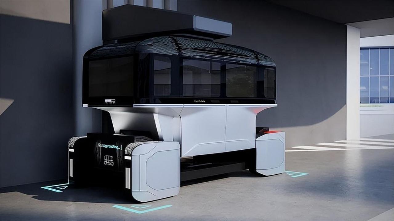 座舱和底盘分离的概念车，能完成多种形态转换，还能当电梯用