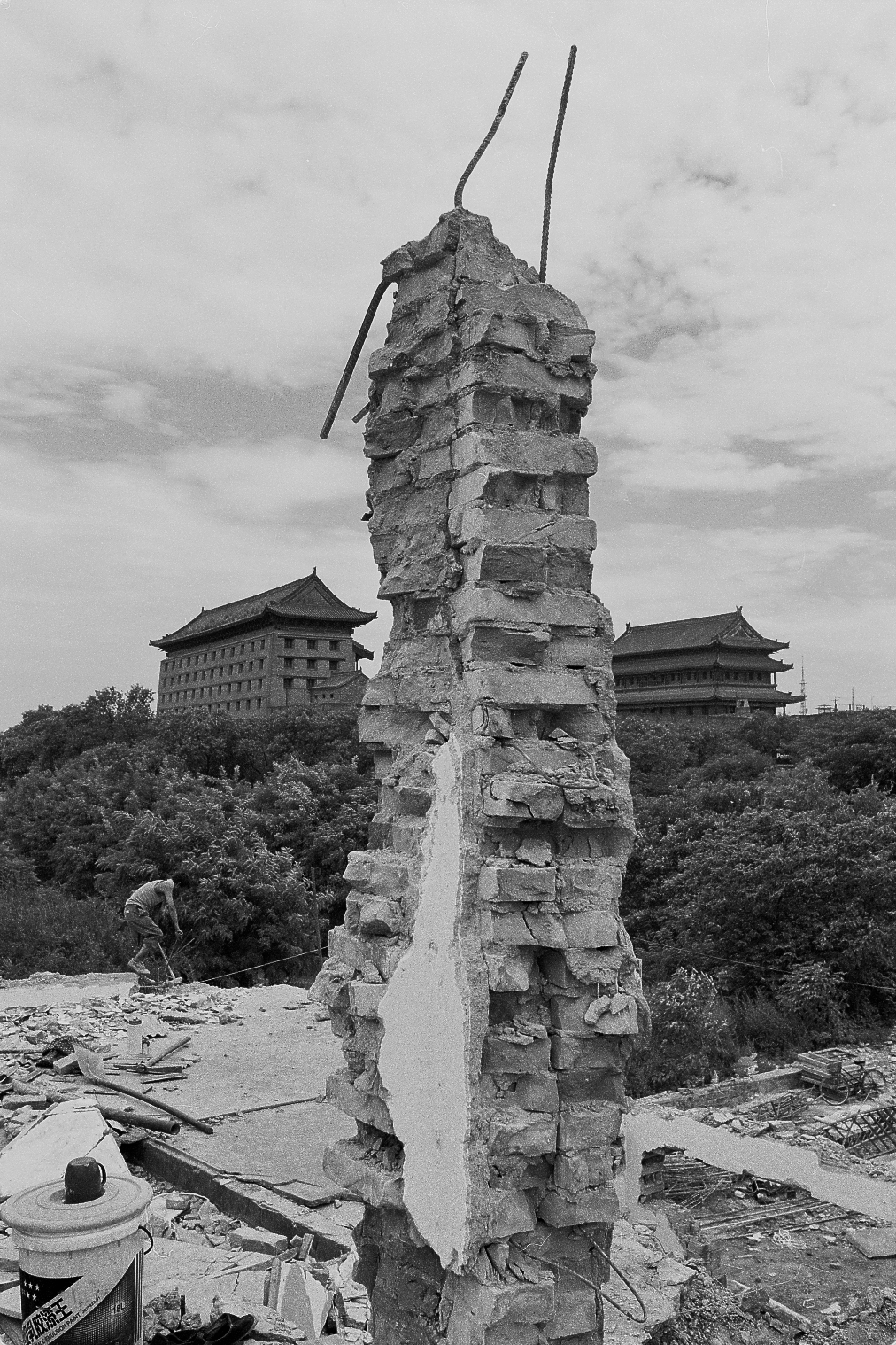 西安西门外拆迁,2003年3月4日