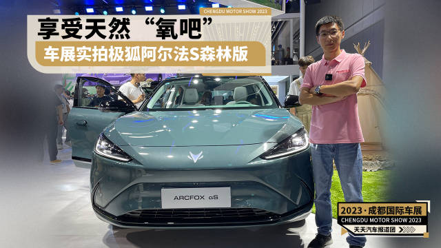 享受天然“氧吧”车展实拍极狐阿尔法S森林版