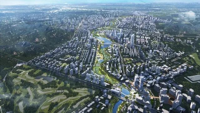 未来张村河片区规划效果图