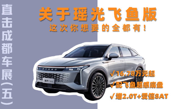 我们来到了星途展台看一款瑶光飞鱼版