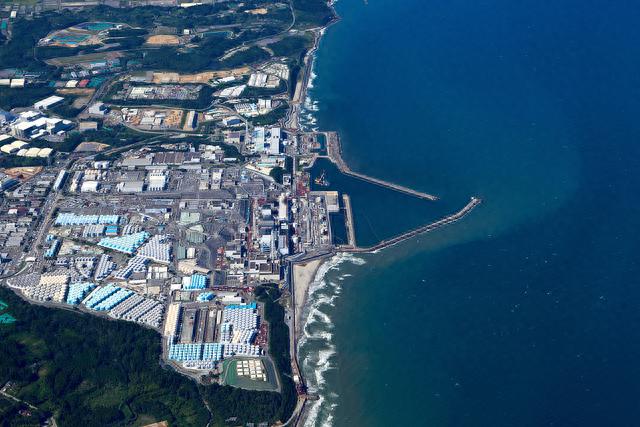 當地時間2023年8月24日，日本福島，東京電力公司(TEPCO)福島第一核電站核汙染水被排放到海洋中。視覺中國 圖