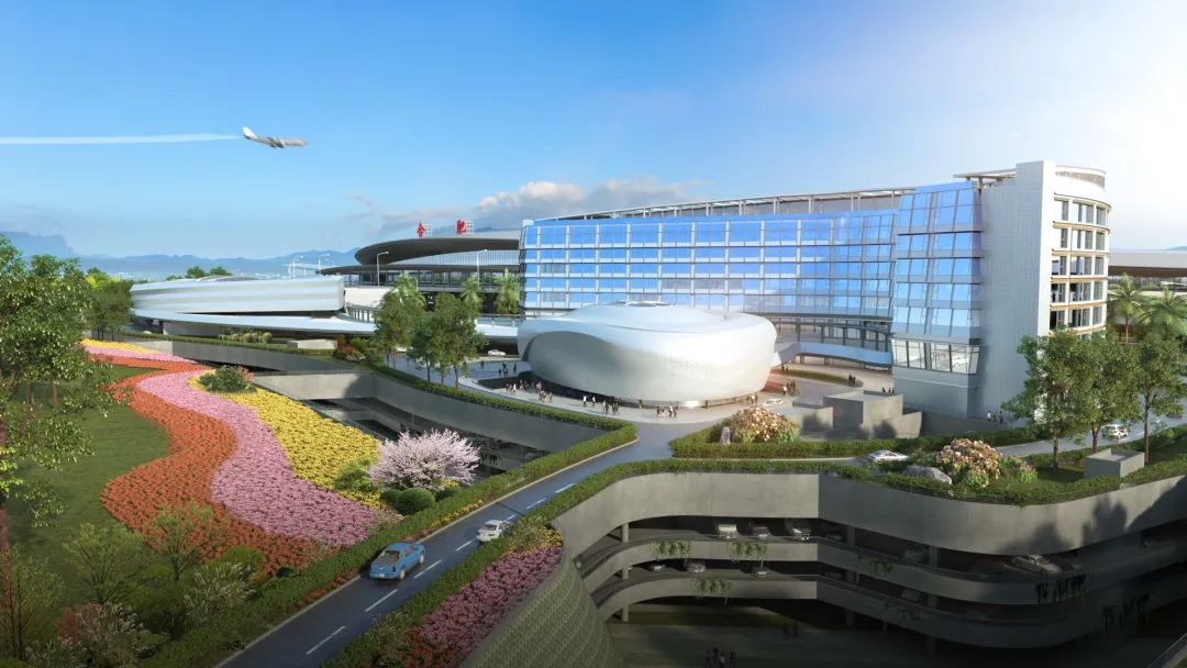 合肥新桥国际机场综合交通中心及配套工程效果图