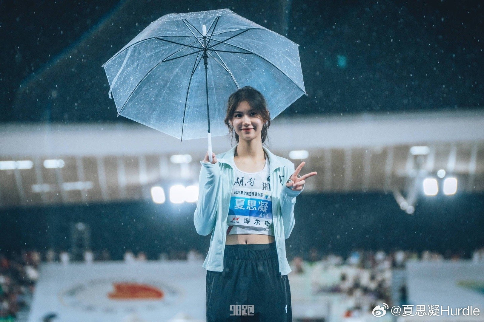 7月22日晚，中国田径最美女神夏思凝以13秒25（-0.1）的成绩拿下人生第一个女子100米栏全国锦标赛冠军。