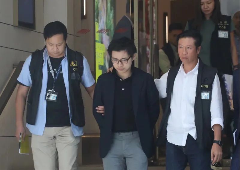 林作被香港警方拘捕