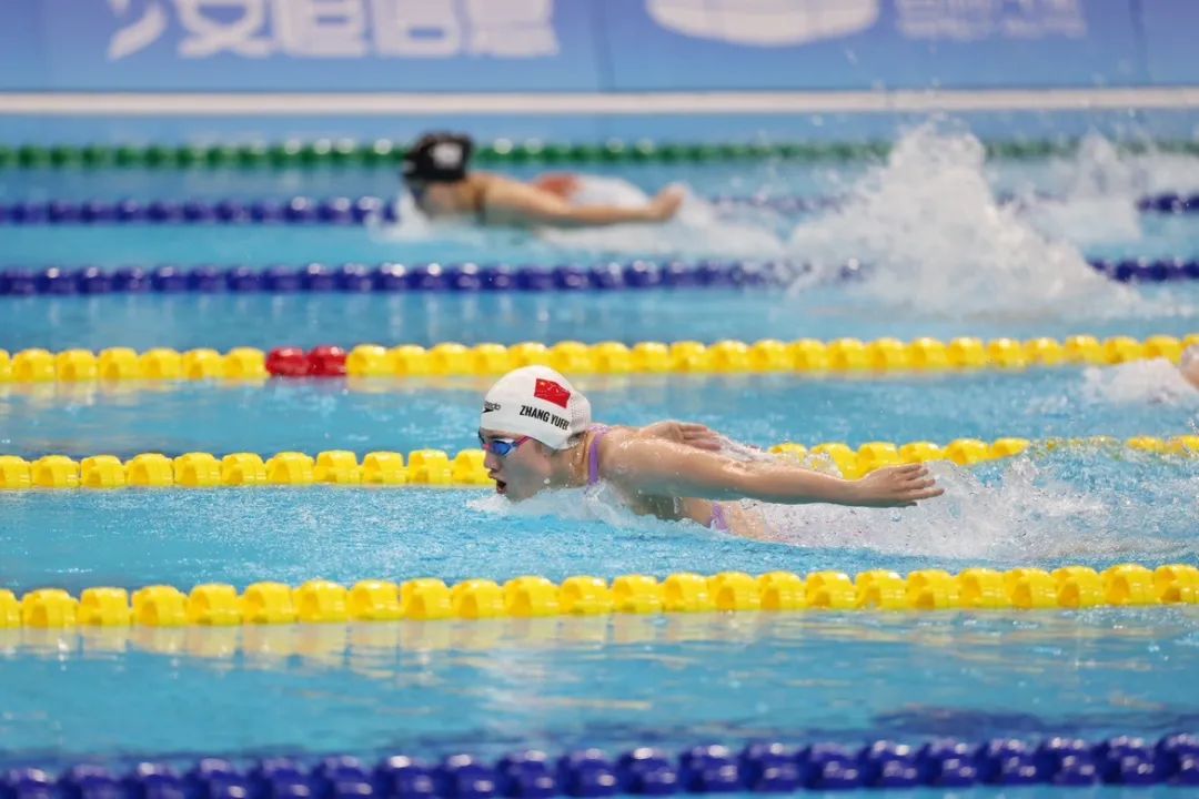 ▲張雨霏刷新了女子200米蝶泳亞運會紀錄。新京報記者 王飛 攝