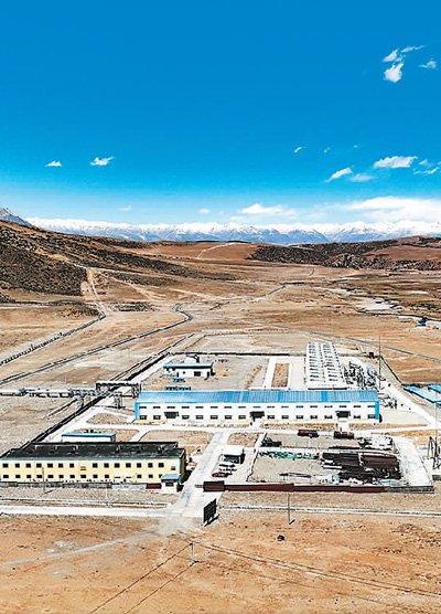 位於西藏自治區的羊易地熱電站從2018年投運至今,累計發電突破5億千瓦時。新華社記者 晉美多吉攝