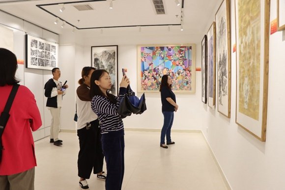 ▲渝中區大坪文化中心展覽現場