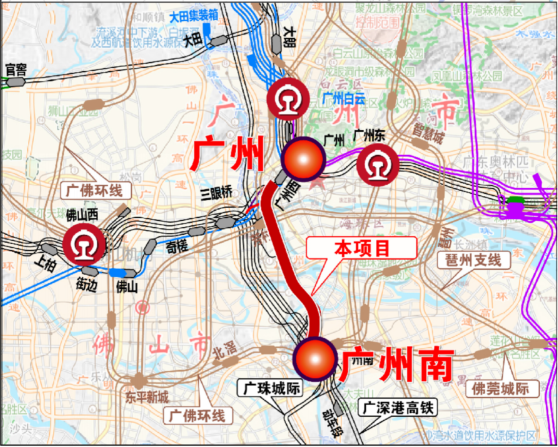 广南联络线示意图