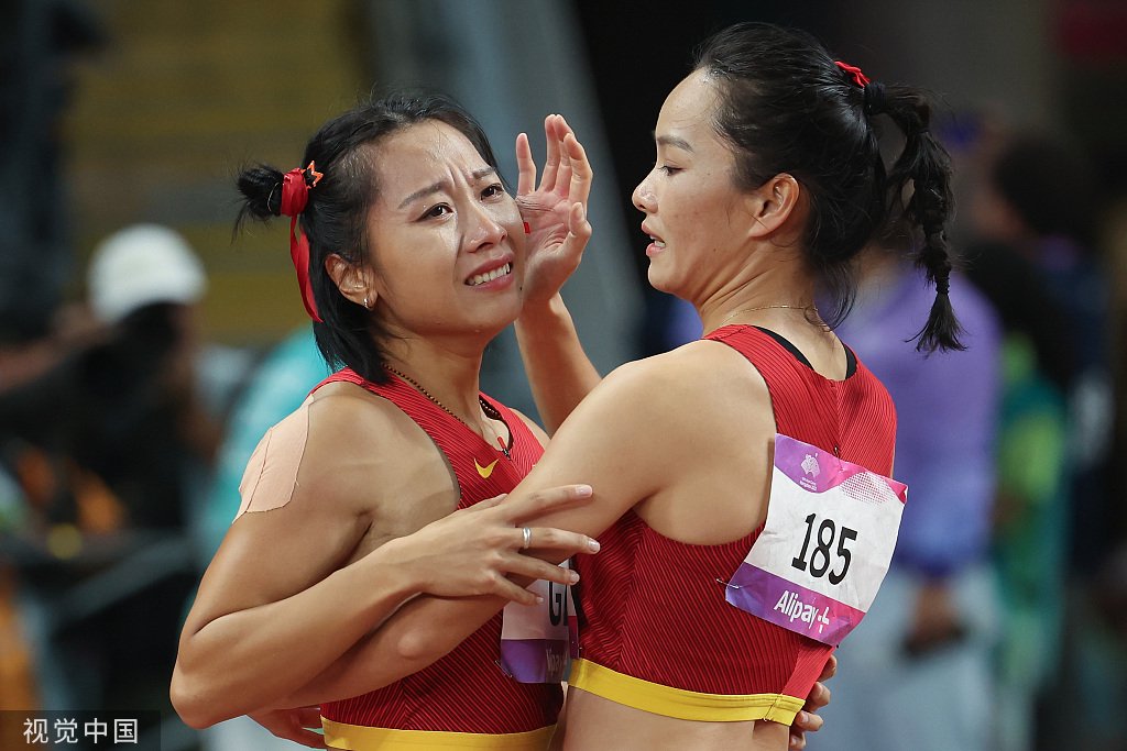 葛曼棋（左）和韋永麗將出戰女子4×100米接力。