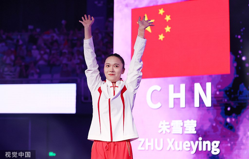 東京奧運會冠軍朱雪瑩。