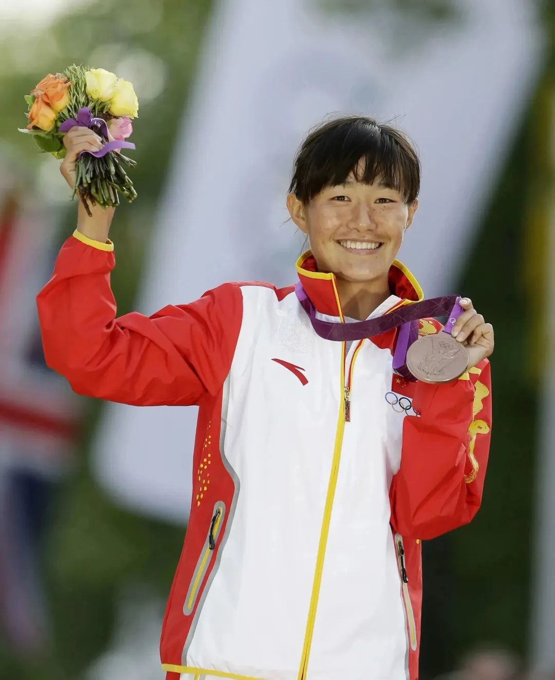 切陽什姐倫敦奧運會原本是第三名。