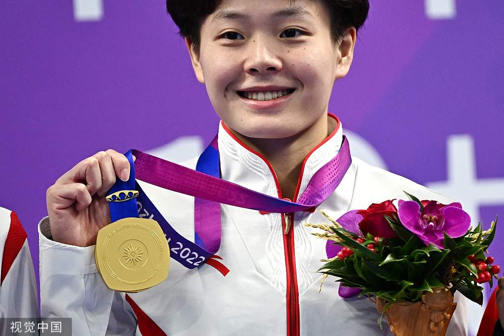 陳藝文拿下女子3米板金牌。
