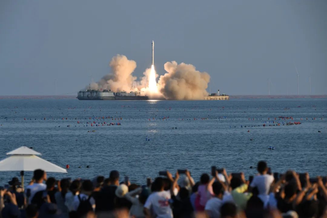 “合肥高新一号”发射现场图。合肥日报全媒体记者 张大岗 摄
