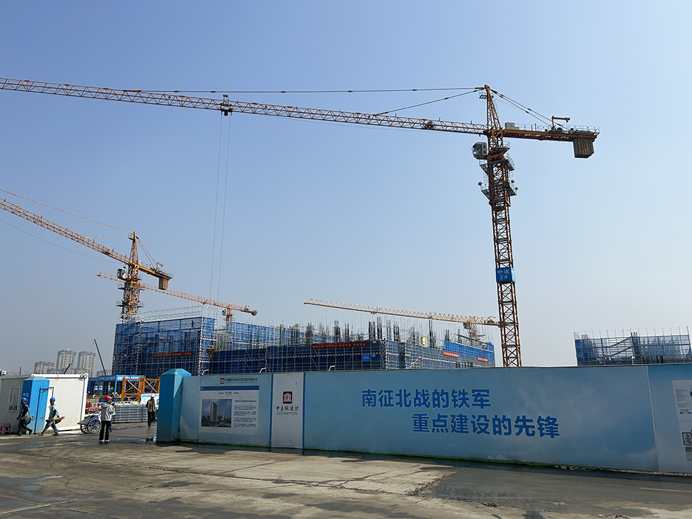 10月17日，江蘇吳江，全國一體化算力網絡長三角樞紐節點吳江算力調度中心項目正在建設。