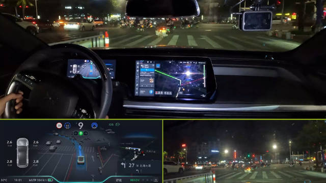 65秒看小鹏汽车在北海的无图XNGP真实道路实拍