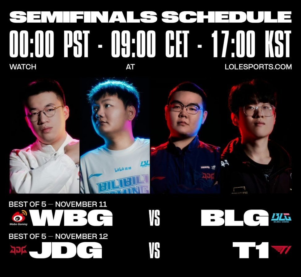 赛程 11日 WBG vs BLG 12日 JDG vs T1赛程半决赛总决赛_新浪新闻