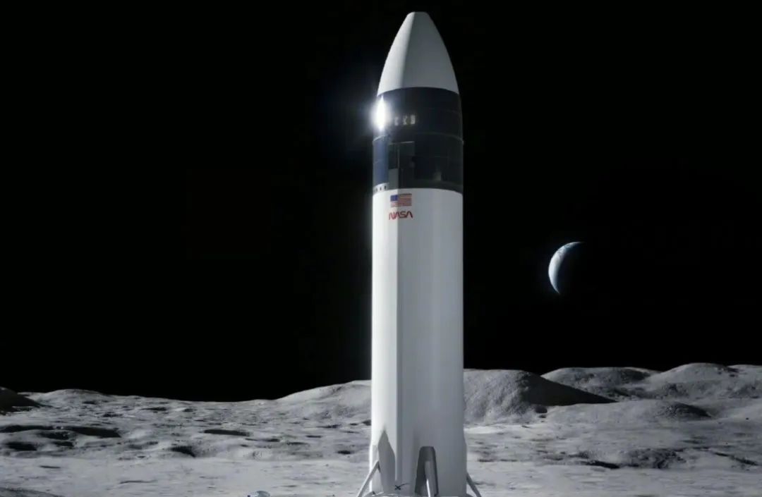 登月版“星舰”登月设想图