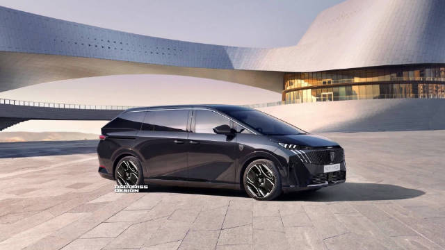 海外网友绘制的标致E-8008 MPV假想图，定睛一看……