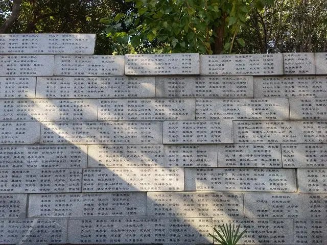 位於侵華日軍南京大屠殺遇難同胞紀念館的「哭牆」（部分）。 新華社記者 邱冰清 攝