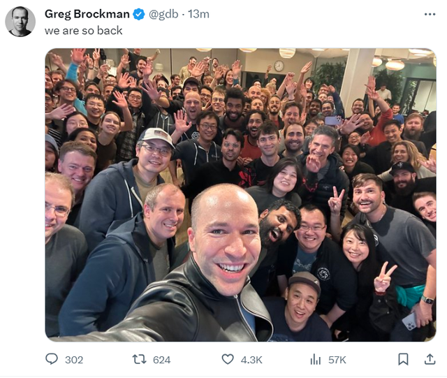 奥特曼当选《时代》年度CEO:才华横溢、关心人类、狡猾