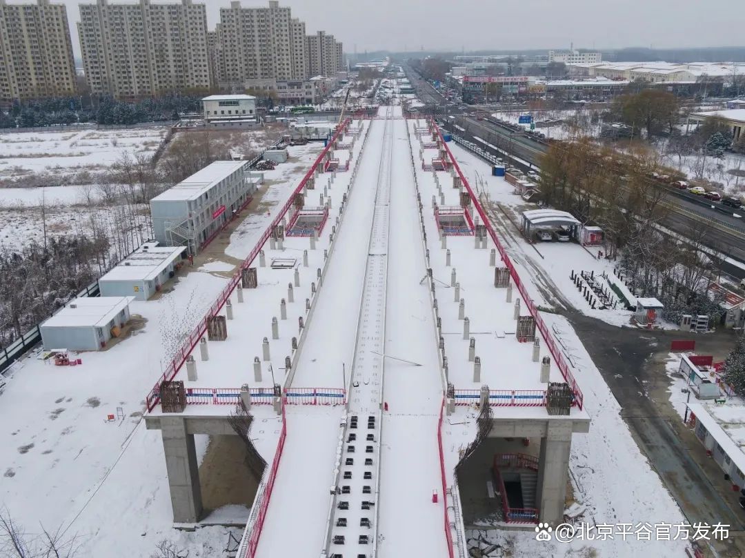 ▲北京轨道交通22号线(平谷线)马昌营站