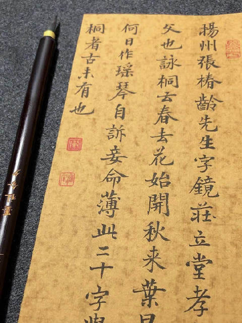 今夕社小楷，袁枚《随园诗话·补遗卷七·十九》 扬州张椿龄先生……