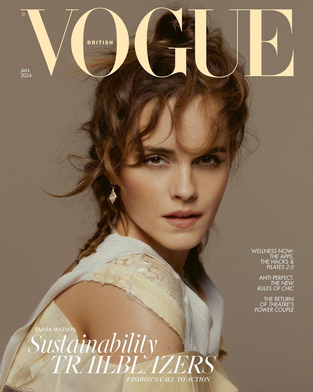 艾玛·沃特森为英国Vogue杂志2024年1月刊拍摄的全新写真艾玛·沃特森英国Vogue_新浪新闻