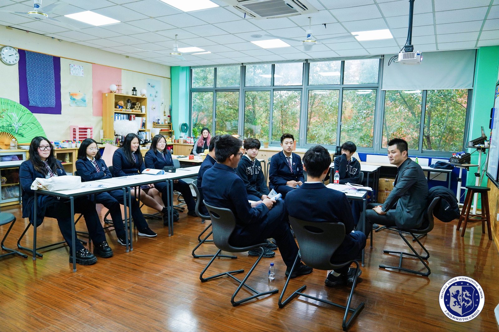 2023年学年职业探索日和模拟招聘活动现场  本文图均为上海市民办万源城协和双语学校 供图