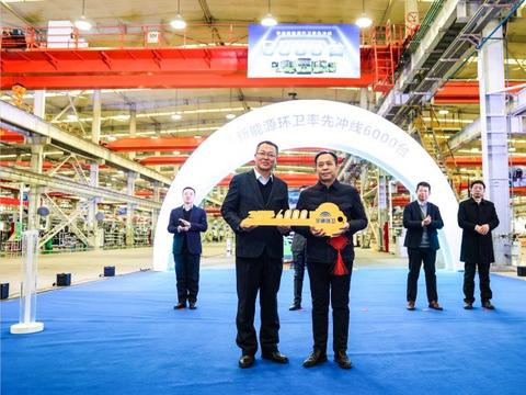 宇通新能源环卫率先冲线6000台！